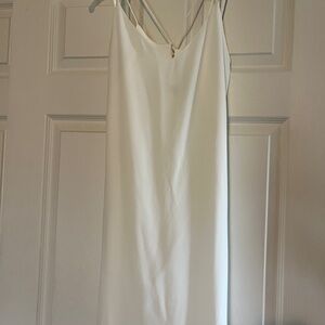 Elegant White Slip Dress